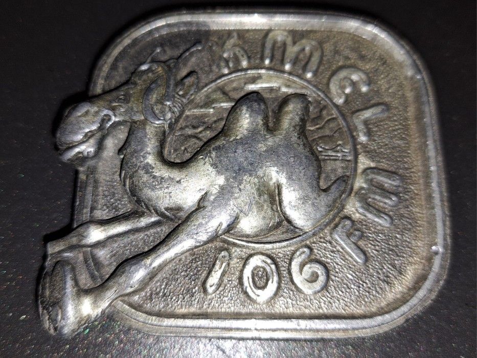 Camel 106.1 FM Belt Buckle