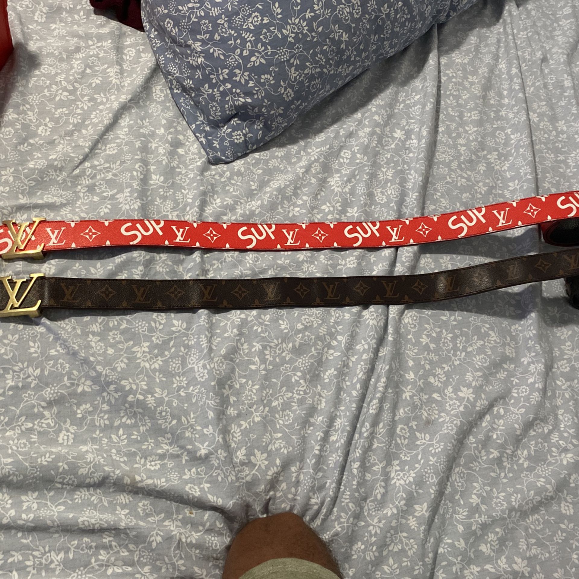 Memorial Day Special! Red Louis Vuitton Supreme Belt $50! for sale