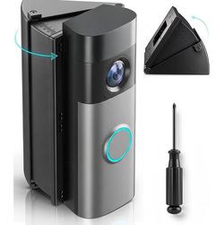 RIOVO Adjustable 30-55° Doorbell Angle Mount Wedge Kit for Ring/Blink
Fits Ring Battery & Wired Doorbells, 2K/2K Plus/4K Pro, Left/Right Corner Mount,