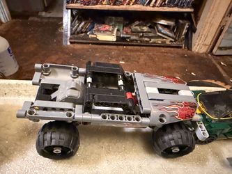 Lego truck with flames