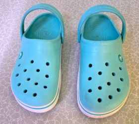 Light Blue Crocs Crocband Clogs M7/W9
