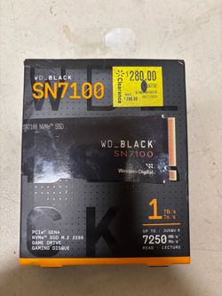 Factory sealed WD Black SN7100 1TB NVMe SSD