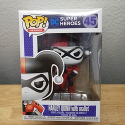 Funko Pop! DC Comics 45 Harley Quinn w Mallet (Classic) w Protector