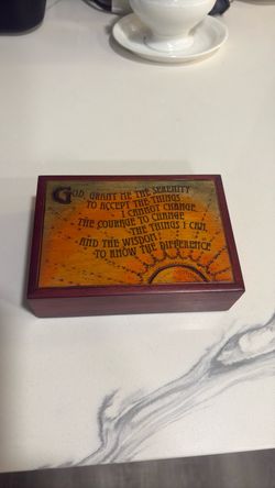 Serenity Prayer wooden God Box . Measurements in pictures.