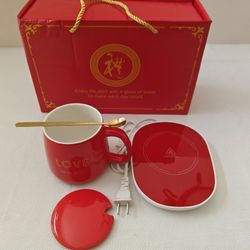 Electric Heated Ceramic Coffee Mug