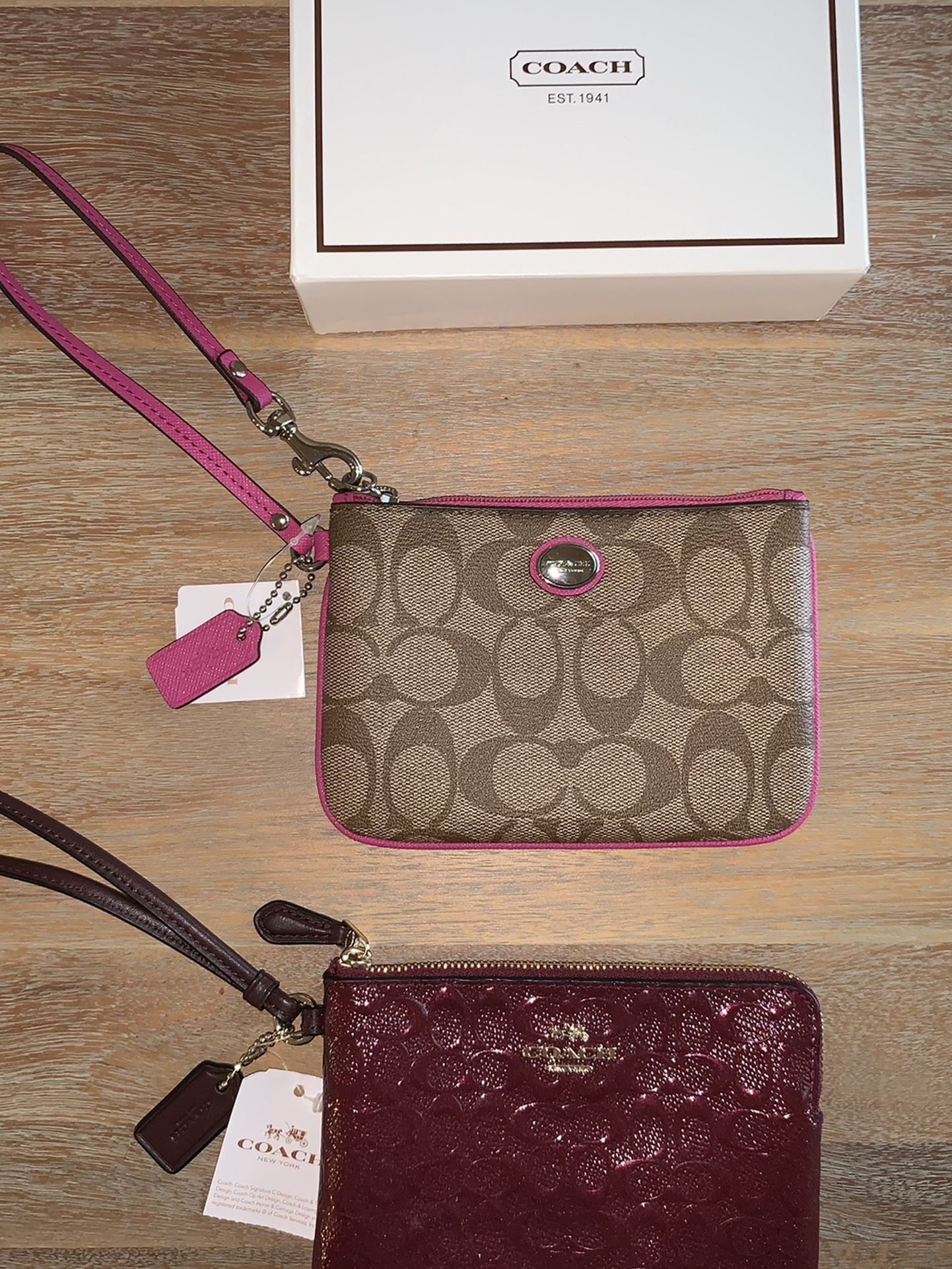 New Coach Wristlet Wallet - Choose from two