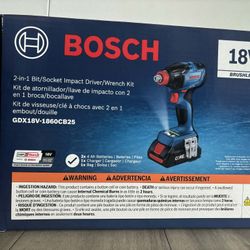 Two-In-One 18-volt 1/4-in 1/2-in Brushless Cordless Impact Driver