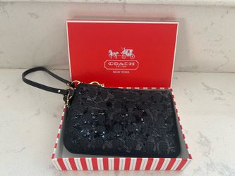 Coach Sequin Wristlet