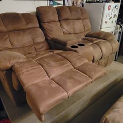 Love Seat Recliner Couch 