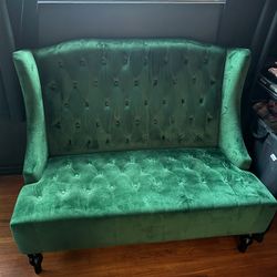 Green Velvet Couch