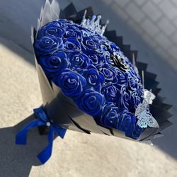 50 Eternal Glitter Roses 💙✨