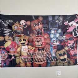 FNAF happy Birthday Backdrop