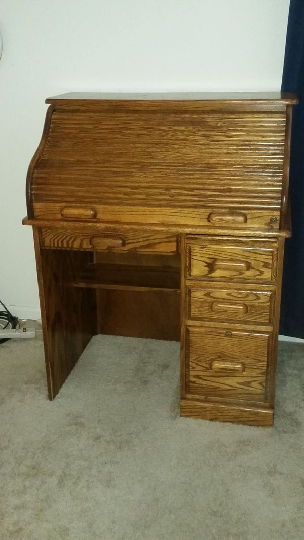 Wood Roll Top Desk For In San Jose Ca Offerup