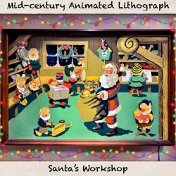 Mid-century Christmas Lithograph