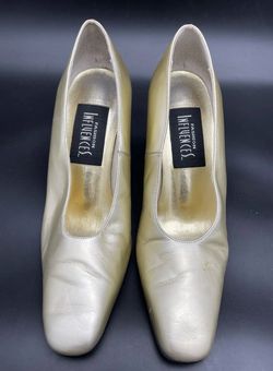 VTG Fashion Influences Women’s Glitter Filled 3.5" High Heels Size 8 1/2 Medium