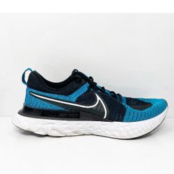 Nike Mens React Infinity Run Flyknit 2 CT2357-400 Blue Running Shoes Sneakers 13