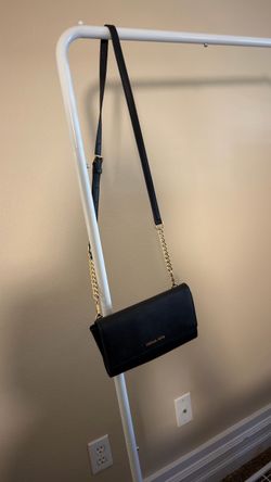 Michael Kors Black Leather Crossbody Bag