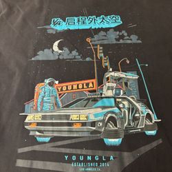 YoungLA Shirt 438 Graphic Back to the Moon Motion Picture Mens Large