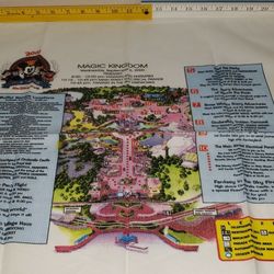 Disney Disneyana Official Convention 2000 Magic Kingdom Map Bandana Scarf 
