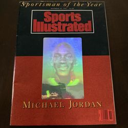 Michael Jordan Sports Illustrated 1991 Sportsman of the Year Hologram Cover