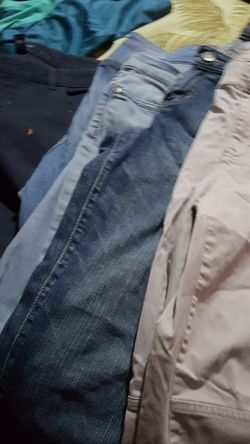 woman size 14 jeans different brands aeropostle chaps levis size 14