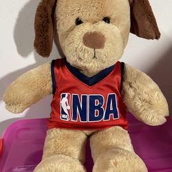 a Build-A-Bear Workshop "Peanut Butter Pup" (also commonly listed as a light brown/