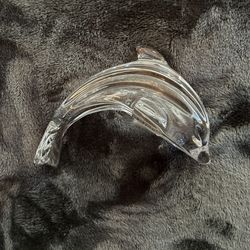 Antique Waterford Crystal Dolphin Sculpture (1999)