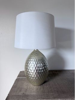 Champagne Silver Mercury Glass Table Lamp!!