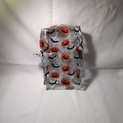 Tall Halloween Print Makeup Bag