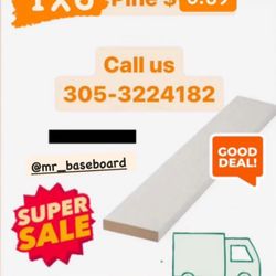 Rodapié 1x6 Madera $.89