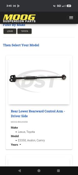 Moog Control Arm RK643058
