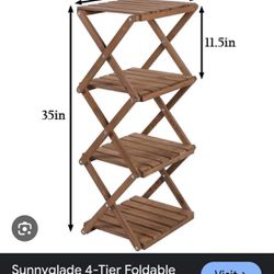 Foldable Flower Rack Plant Stand 