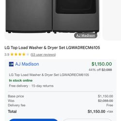Washer And Dryer