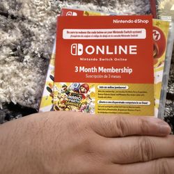 Nintendo Switch 3-Month Individual Membership Code