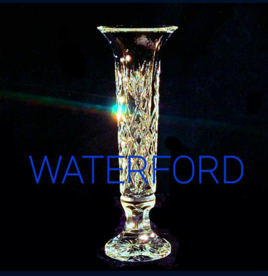 Waterford Crystal HEAVY tall vase