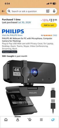 Phillips webcam unopened