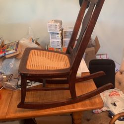 Vintage Wooden Child’s Rocking chair Antique Very Nice!!!