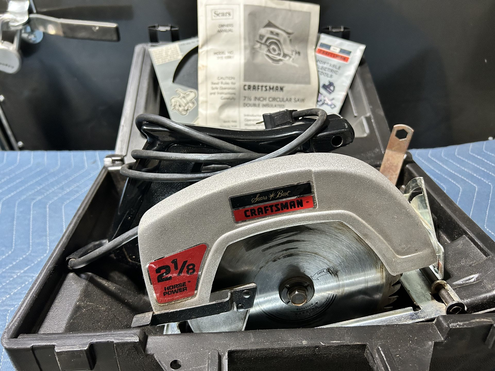 Vintage Sears Craftsman 7-1/2” Circular Saw, with Hard Case $50 O.B.O