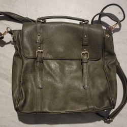MMS Studio Design forest green backpack