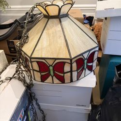 Tiffany Jeweler Stain Glass Lamp