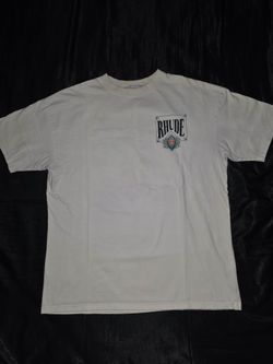 Rhude Card "Vintage White" T-Shirt, Off-White, Size L