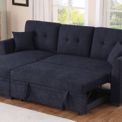 New! Reversible Sectional Sofa Bed, Sofabed, Sectional, Sectionals, Couch, Sofa, Sectional Sofs With Storage Chaise, Sectional Couch, Sleeper Sofa. Pl