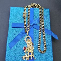 I Deliver I Ship 14k Gold Plated Chain And Pendant
