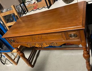 Wooden Vintage Early American Desk