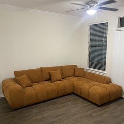 Jumbo Sectional “Orange”