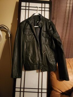 Guess Black Faux Leather Small Jacket