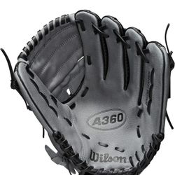 Brand New Wilson A360 Baseball Glove Black Grey Size 12" 