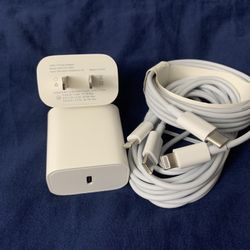 Brand New USB C To Lightning Fast Charger With 10 Ft Cable For iPhone 8 To 14 X 2