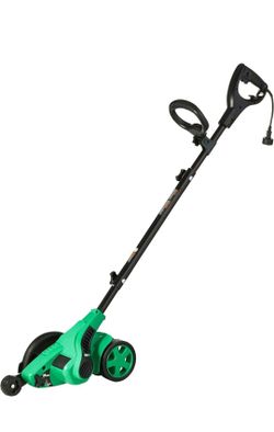 Amazon Basics 12 Amp Corded Electric Lawn Edger, 7.5" Double Edge Blade for Landscaping and Garden Beds, 4420 RPM, Adjustable Height