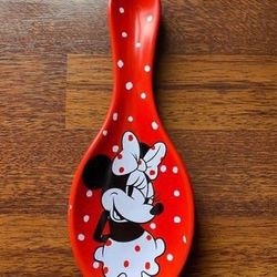 New Ceramic Spoon Rest 3 1/2” W x 9 1/2” H - Disney Minnie Mouse